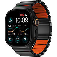 Nomad Stratos Band AW 45/46/49mm Black Titanium Ultra Orange FKM - Watch Strap