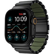 Nomad Stratos Band AW 45mm/46mm/49mm Black Titanium Forest Green - Watch Strap