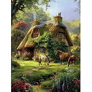 Norimpex Forest hut 30 × 40 cm - Diamond Painting