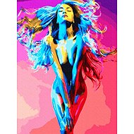 Norimpex Woman bathed in colours 30 × 40 cm - Diamond Painting
