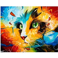 Norimpex Abstract cat 30 × 40 cm - Diamond Painting