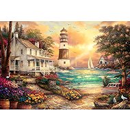 Norimpex Lighthouse by the sea 30 × 40 cm - Diamond Painting