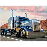 Norimpex Blue truck 30 × 40 cm - Diamond Painting