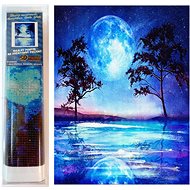 Norimpex Blue full moon 30 × 40 cm - Diamond Painting