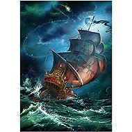 Norimpex Sailboat in a storm 30 × 40 cm - Diamond Painting