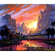 Norimpex Mountains 30 × 40 cm - Diamond Painting