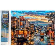 Norimpex Trams in the city 30 × 40 cm - Diamond Painting