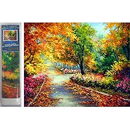 Norimpex Autumn in the park 30 × 40 cm - Diamond Painting