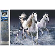 Norimpex Galloping Whites 30 × 40 cm - Diamond Painting
