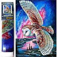 Norimpex Owl Flight 30 × 40 cm - Diamond Painting