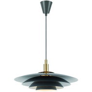 NORDLUX Bretagne chandelier in Nordic design, 380 × 170 mm, G9, 25 W, grey - Chandelier
