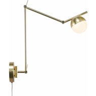 NORDLUX Contina wall-mounted flexible reading lamp, 100 × 372 × 736 mm, 5 W, G9, brass - Wall Lamp