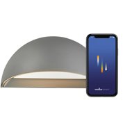 NORDLUX Arcus IP54 dimmable outdoor wall lamp, 200 × 100 mm, 9 W, 440 lm, grey - Wall Lamp