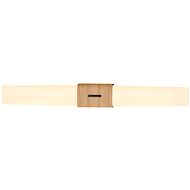 Nordlux Wall-mounted LED bathroom light Helva Double Basic IP44, 9 W, brown - Wall Lamp
