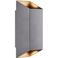 Nordlux LED outdoor wall light Nico Square IP54, 235 × 80 mm, GU10, 35 W, anthracite - Wall Lamp