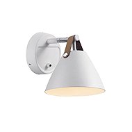 NORDLUX Strap with leather strap, white - Wall Lamp