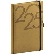 NOTIQUE Weekly diary Ajax 2025, gold, 15 × 21 cm - Planner