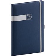 NOTIQUE Weekly diary Twill 2025, blue-silver, 15 × 21 cm - Planner