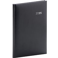 NOTIQUE Weekly diary Balacron 2025, black, 18 × 25 cm - Planner