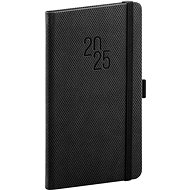 NOTIQUE Pocket diary Diamante 2025, black, 9 × 15,5 cm - Planner