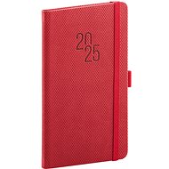 NOTIQUE Pocket diary Diamante 2025, red, 9 × 15,5 cm - Planner