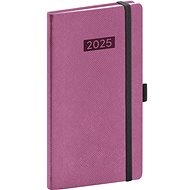 NOTIQUE Pocket diary Diario 2025, pink, 9 × 15,5 cm - Planner