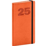 NOTIQUE Pocket diary Vivella Top 2025, orange, 9 × 15,5 cm - Planner