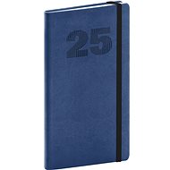 NOTIQUE Pocket diary Vivella Top 2025, blue, 9 × 15,5 cm - Planner