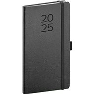 NOTIQUE Pocket diary Vellum 2025, black, 9 × 15,5 cm - Planner