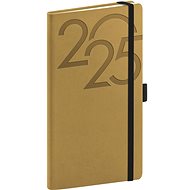 NOTIQUE Pocket diary Ajax 2025, gold, 9 × 15,5 cm - Planner
