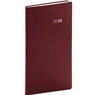 NOTIQUE Pocket diary Balacron 2025, burgundy, 9 × 15,5 cm - Planner