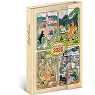 NOTIQUE Weekly magnetic diary Josef Lada 2025, 11 × 16 cm - Planner