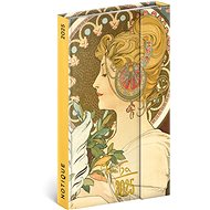 NOTIQUE Weekly magnetic diary Alfons Mucha 2025, 13 × 21 cm - Planner