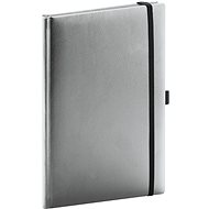 Notique Notes Balacron, silver, lined, 15 × 21 cm - Journal