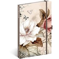 NOTIQUE Notes Powder flowers, lined, 13 × 21 cm - Journal