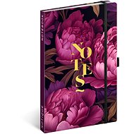 NOTIQUE Notes Violet flowers, lined, 13 × 21 cm - Journal