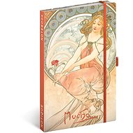 NOTIQUE Notes Alfons Mucha - Painting, lined, 13 × 21 cm - Journal
