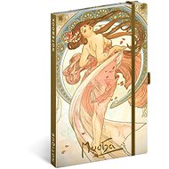 NOTIQUE Notes Alfons Mucha - Dance, lined, 13 × 21 cm - Journal