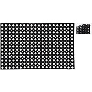 M.A.T. Group gumi lábtörlő, perforált, fekete, 50×80 cm - Lábtörlő