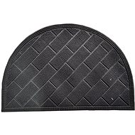 M. A. T. Group rubber mat 40 × 60 cm semicircle Black - Doormat