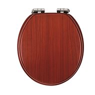 NOVASERVIS Slow closing wooden toilet seat LYRA - walnut - Toilet Seat