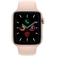 Alza NEO Service: Wearables Apple Watch Series 5 44mm Gold Aluminium with Sand Pink Sports Strap - Service
