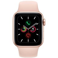 Alza NEO Service: Wearables Apple Watch Series 5 40mm Gold Aluminium with Sandy Pink Sports Strap - Service