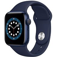Alza NEO Service: Wearables Apple Watch Series 6 40mm Blue Aluminium with Navy Blue Sports Strap - Service