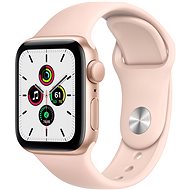 Alza NEO Service: Apple Watch SE 44mm Gold Aluminium with Sand-pink Sports Strap - Service