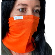 NANO multifunctional scarf with filter pocket S orange - Scarf with Membrane