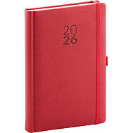 NOTIQUE Diamante 2026 daily, red, 15 x 21 cm - Planner