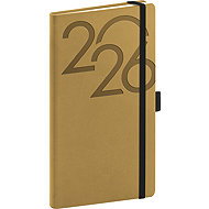 NOTIQUE Ajax 2026 pocket, gold, 9 x 15.5 cm - Planner