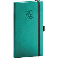 NOTIQUE Aprint Top 2026 pocket, turquoise, 9 x 15.5 cm - Planner