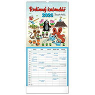 NOTIQUE family planning Mole 2026, 21 x 42 cm - Wall Calendar